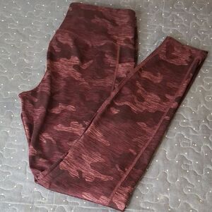Avia Maroon Camouflage Leggings